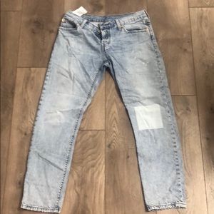 Levi’s patchwork vintage looking denim jeans